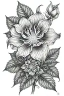 moonflower tattoo design idea