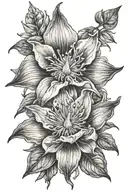 moonflower tattoo design idea