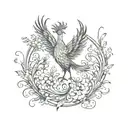 Phoenix tattoo design idea