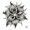 moonflower tattoo design idea