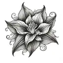 moonflower tattoo design idea