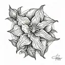 moonflower tattoo design idea