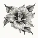 moonflower tattoo design idea
