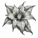 moonflower tattoo design idea