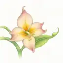 moonflower on a vine tattoo design idea