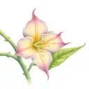 moonflower on a vine tattoo design idea