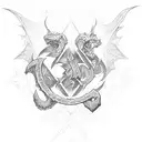 Dungeons and Dragons Ampersand tattoo design idea