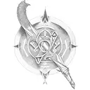 Dungeons and Dragons Ampersand tattoo design idea