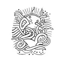 bar spoon tattoo design idea