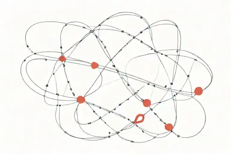 A minimalist design of two intertwined red strings (Akai Ito) symbolizing the infinite love between you and your girlfriend tattoo design idea
