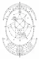 A delicate dot work design with   Gemini and Taurus constellations tattoo design idea