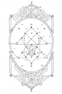 A delicate dot work design with   Gemini and Taurus constellations tattoo design idea