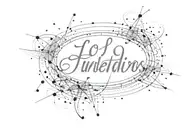 intertwine in cursive "lo" "intentamos" remove any background. over an elegant constellation. Add an elegant red line tattoo design idea