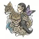 best friends and ultras  tattoo design idea