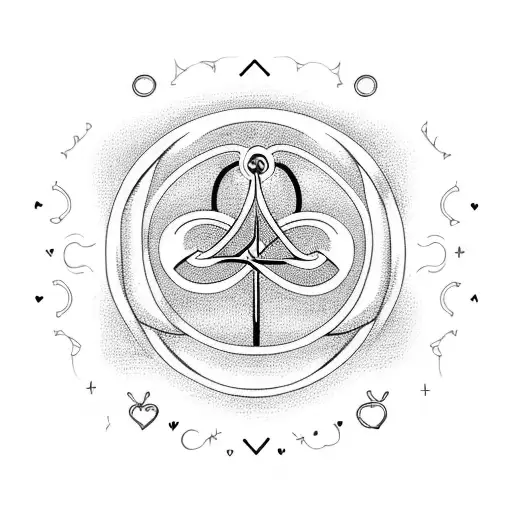 infinity symbol with heart,phoneix anchor with quote tree of life semicolon and lotous flower with date 11282019 tattoo design idea