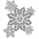 snowflake design tattoo design idea
