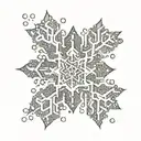 snowflake design tattoo design idea