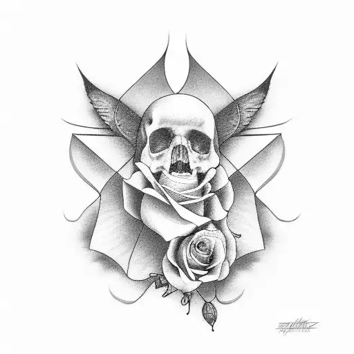 nombre catalina con rosas tattoo design idea