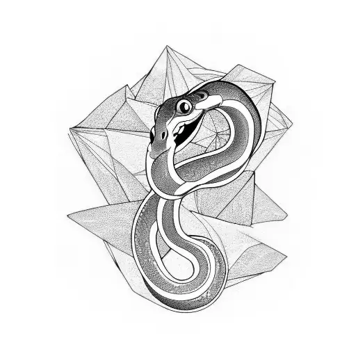 transformation snake tattoo design idea