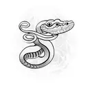 transformation snake tattoo design idea