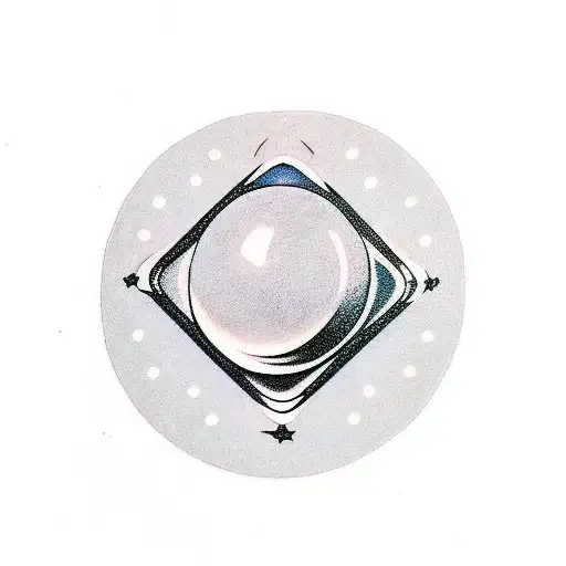 magic eight ball tattoo design idea