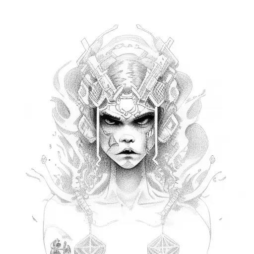 grimes 90s tattoo design idea