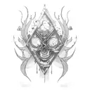 grimes 90s tattoo design idea