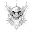 grimes 90s tattoo design idea