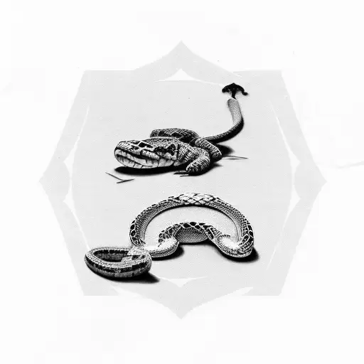 Dimebag Darrel's Guitar with a Western Diamondback Rattlesnake wrapping around the guitar.  tattoo design idea