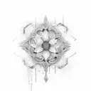fleur de vie tattoo design idea