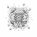 fleur de vie tattoo design idea