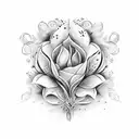 fleur de vie tattoo design idea