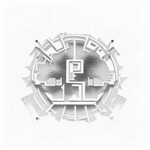 phrase "Movin at" on top of a larger font phrase "Godspeed" and a truck driving away after the last letter on "Godspeed" tattoo design idea