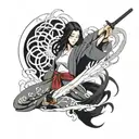 unohana retsu releasing her bankai tattoo design idea