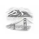 Golden Gate Bridge and the Bay Area tattoo design idea