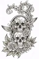 Memorial tattoo for best friend tattoo design idea