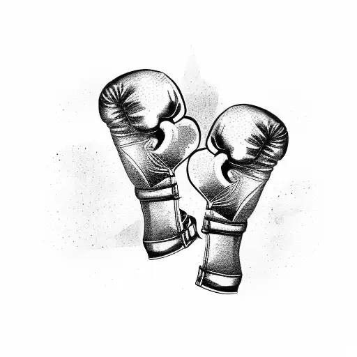 Liberty Bell with boxing gloves tied around it with philly flag and italian flag behind it tattoo design idea