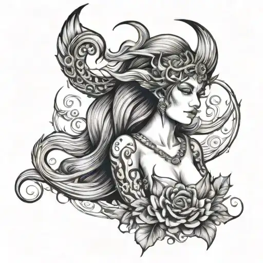lilith tattoo design idea