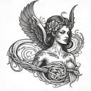 lilith tattoo design idea