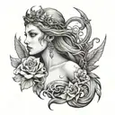 lilith tattoo design idea