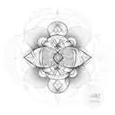 golden ratio tattoo design idea