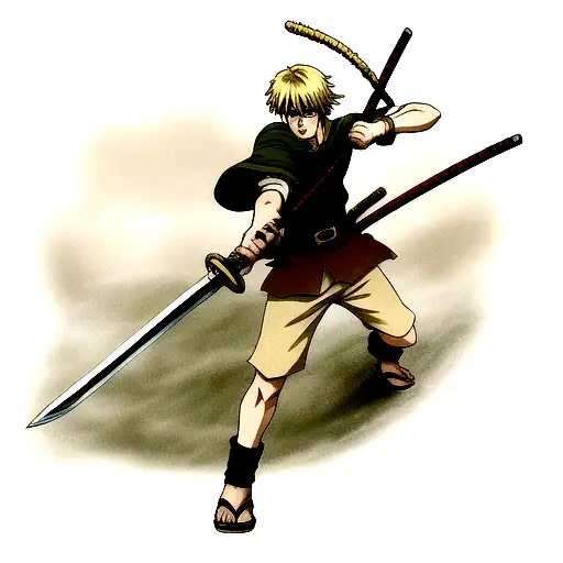 Thorfinn's sword tattoo design idea