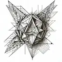 sharp edges tattoo design idea