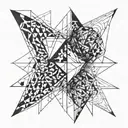 sharp edges tattoo design idea