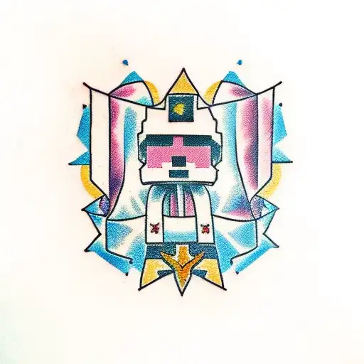 Minecraft tattoo design idea