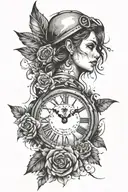 grunge style tattoo for first time piece tattoo design idea