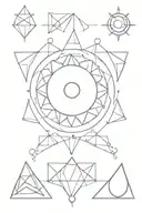 7 chakra symbols tattoo design idea
