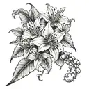 dead azaleas tattoo design idea