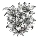 dark azaleas tattoo design idea