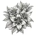dark azaleas tattoo design idea
